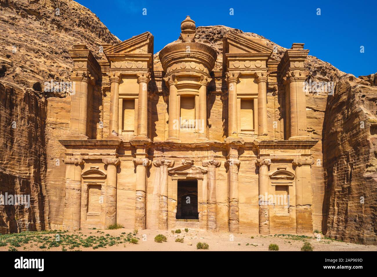 Annuncio Deir (monastero) a Petra, jodan Foto Stock