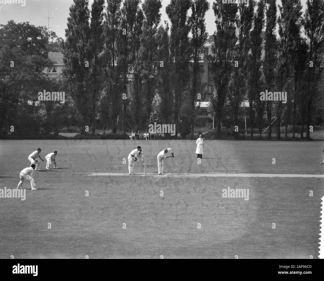 Cricket Nederland A Netherlands B Data: 29 giugno 1958 Parole Chiave: Cricket Foto Stock
