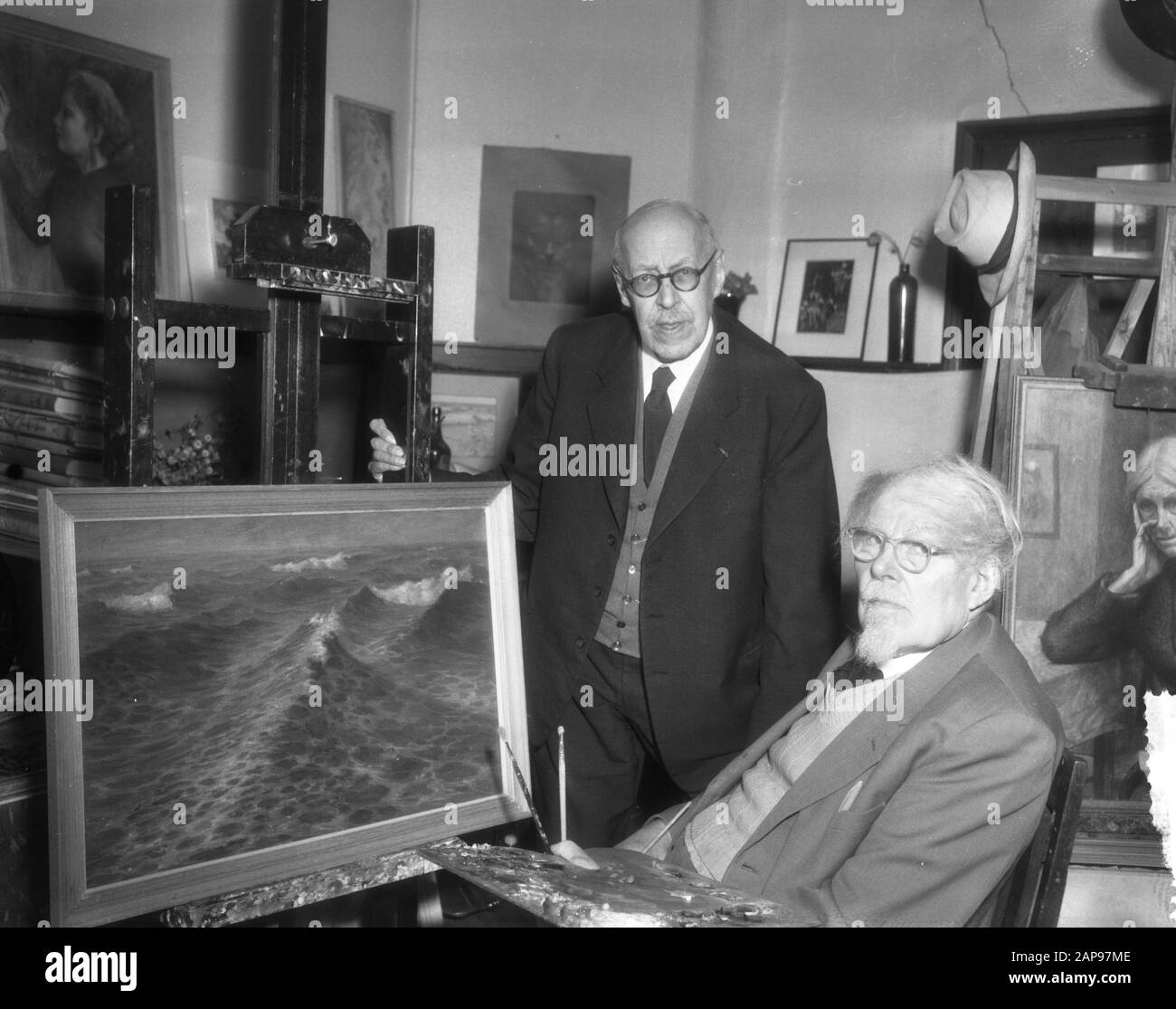 15 marzo Jan Visser spera di avere 80 anni e 22 marzo spera di avere 85 anni Data: 9 marzo 1959 Foto Stock