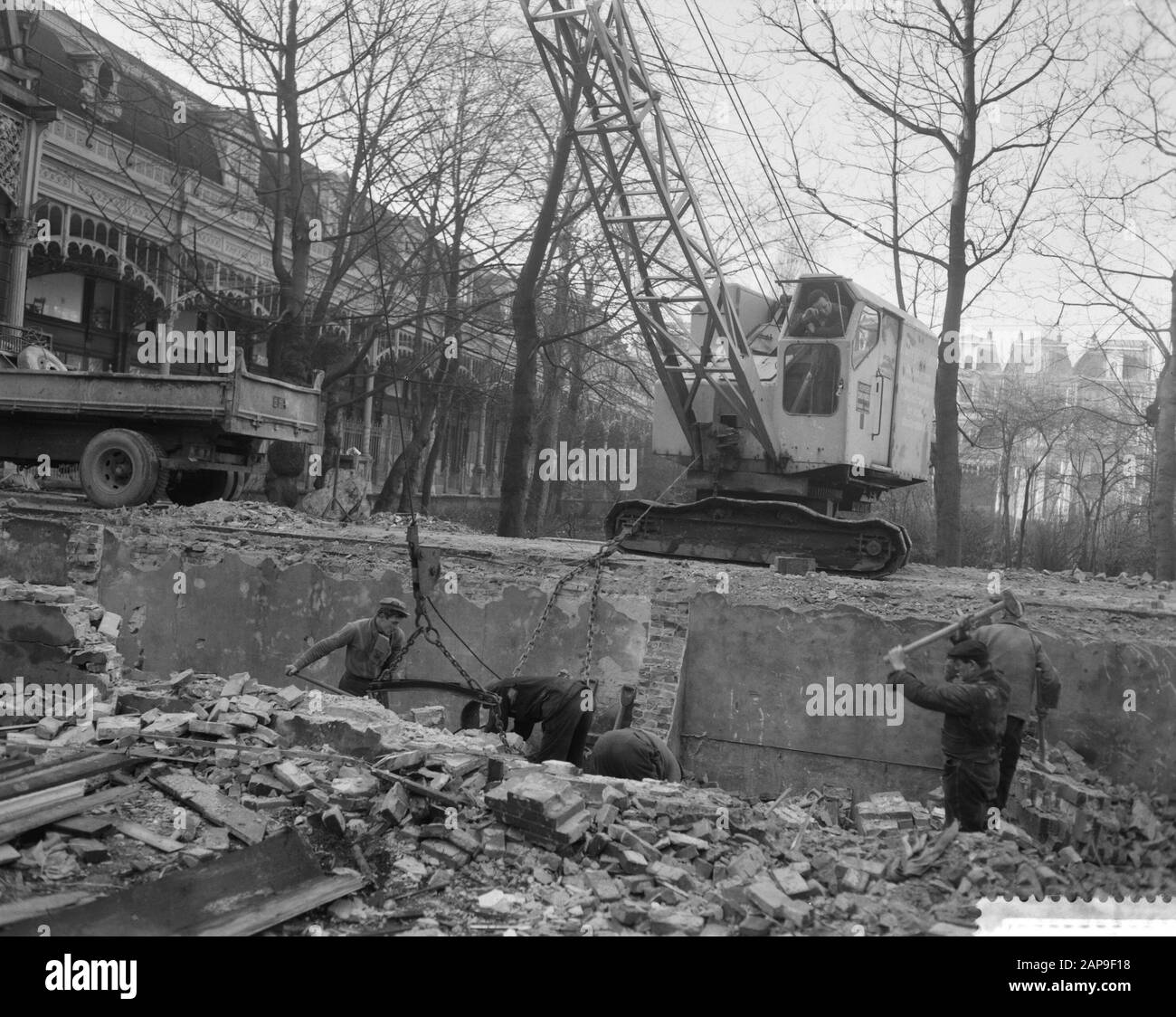 Ripartizione della galleria per la costruzione del nuovo ufficio della Banca olandese Data: 3 febbraio 1961 Parole Chiave: About Institution name: Nederlandsche Bank, The Foto Stock