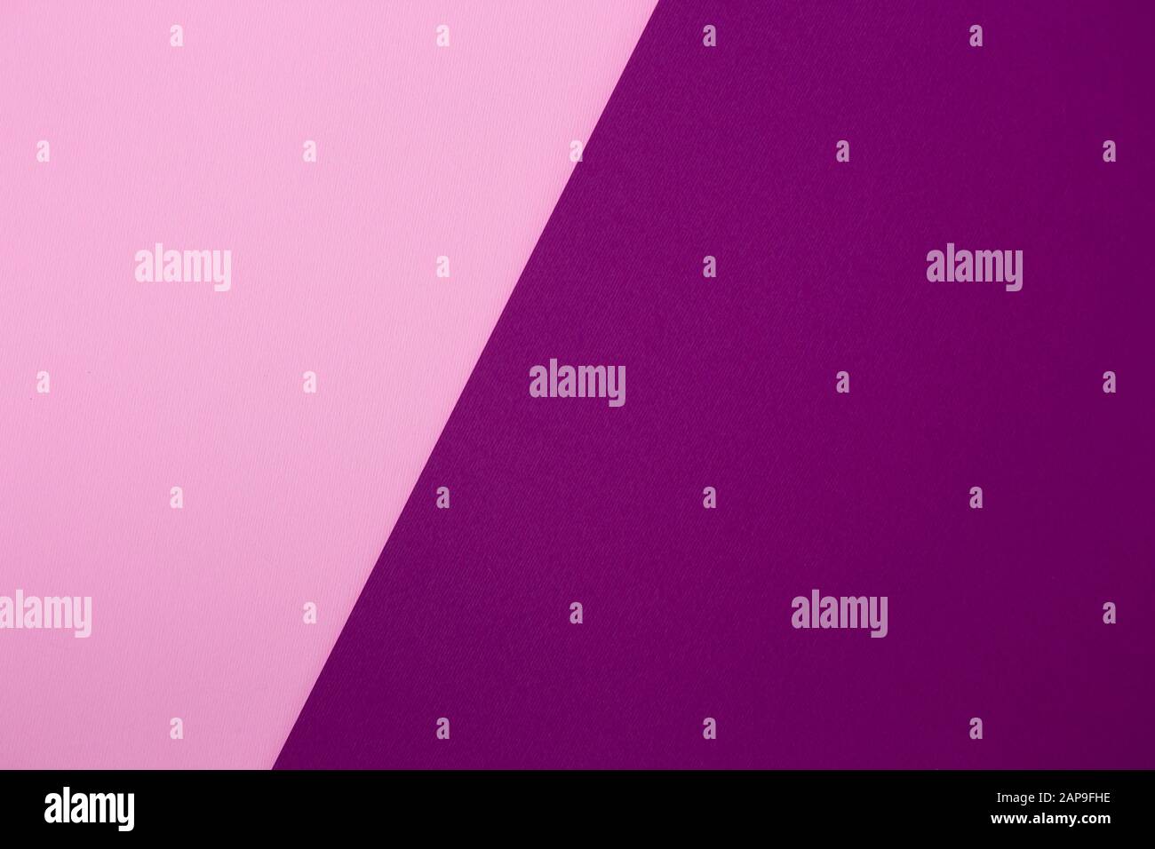 Sfondo colorato e luminoso di due colori. Texture di carta rosa e viola pastello Foto Stock