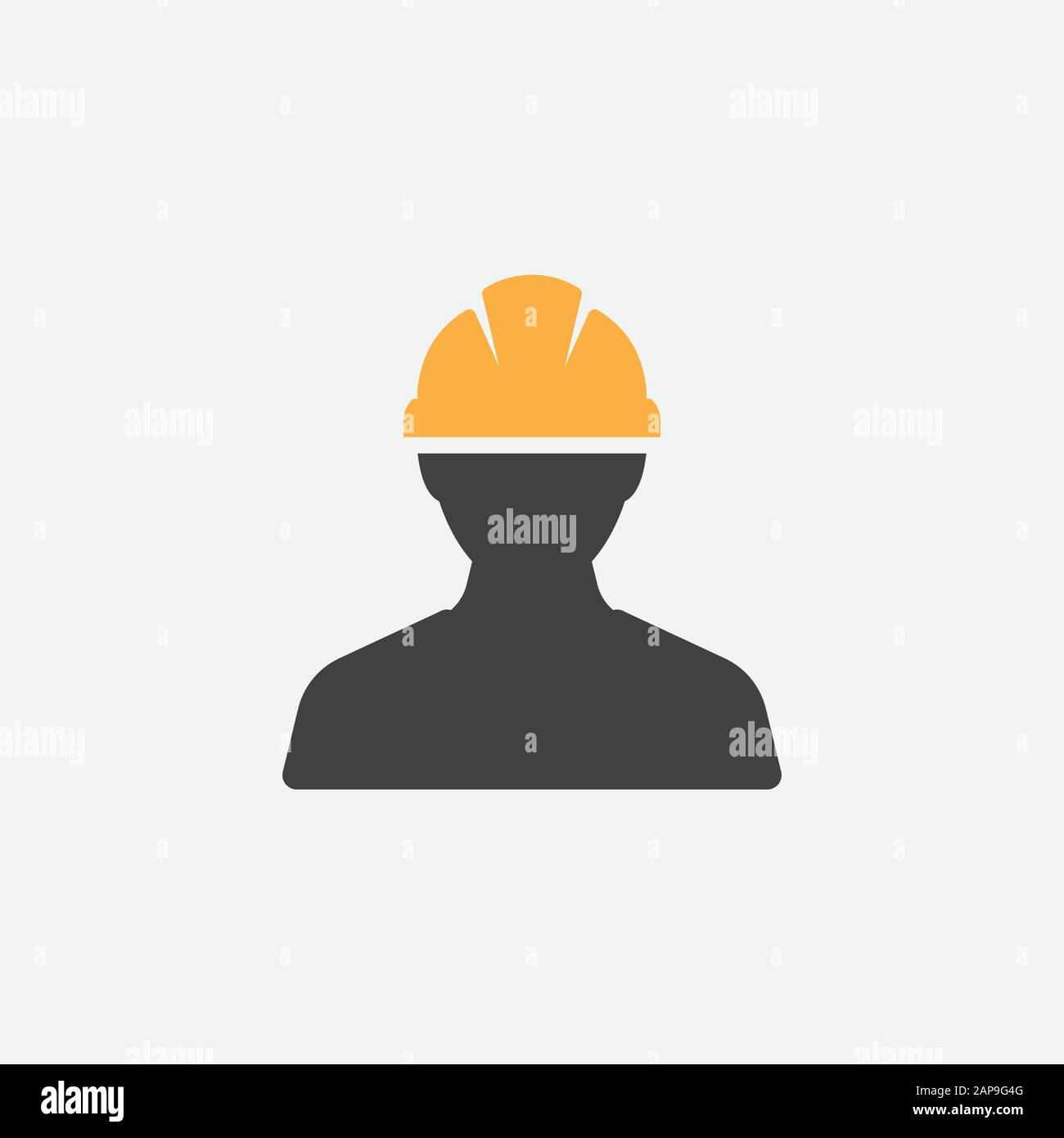 Icona operaio edile vettore Persona Profilo Avatar Con casco e giacca  rigidi, uomo costruttore in un casco, icona, illustrazione vettoriale  Immagine e Vettoriale - Alamy