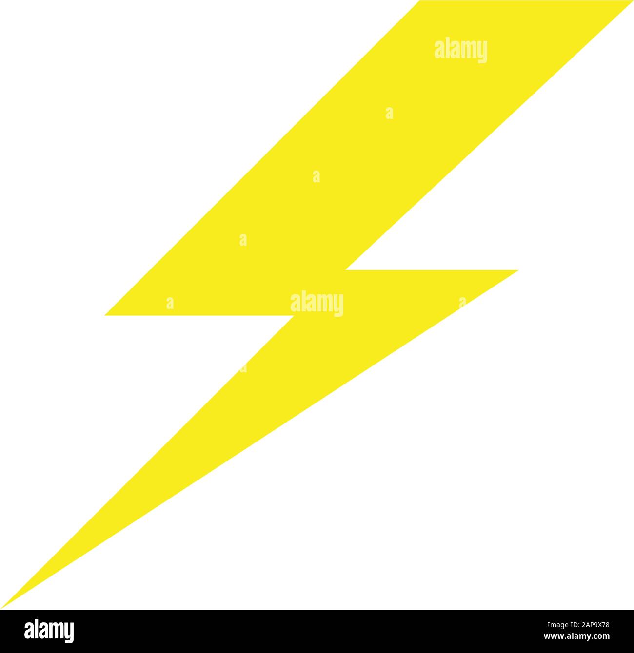 Fulmine flash icone thunderbolt vettori Illustrazione Vettoriale