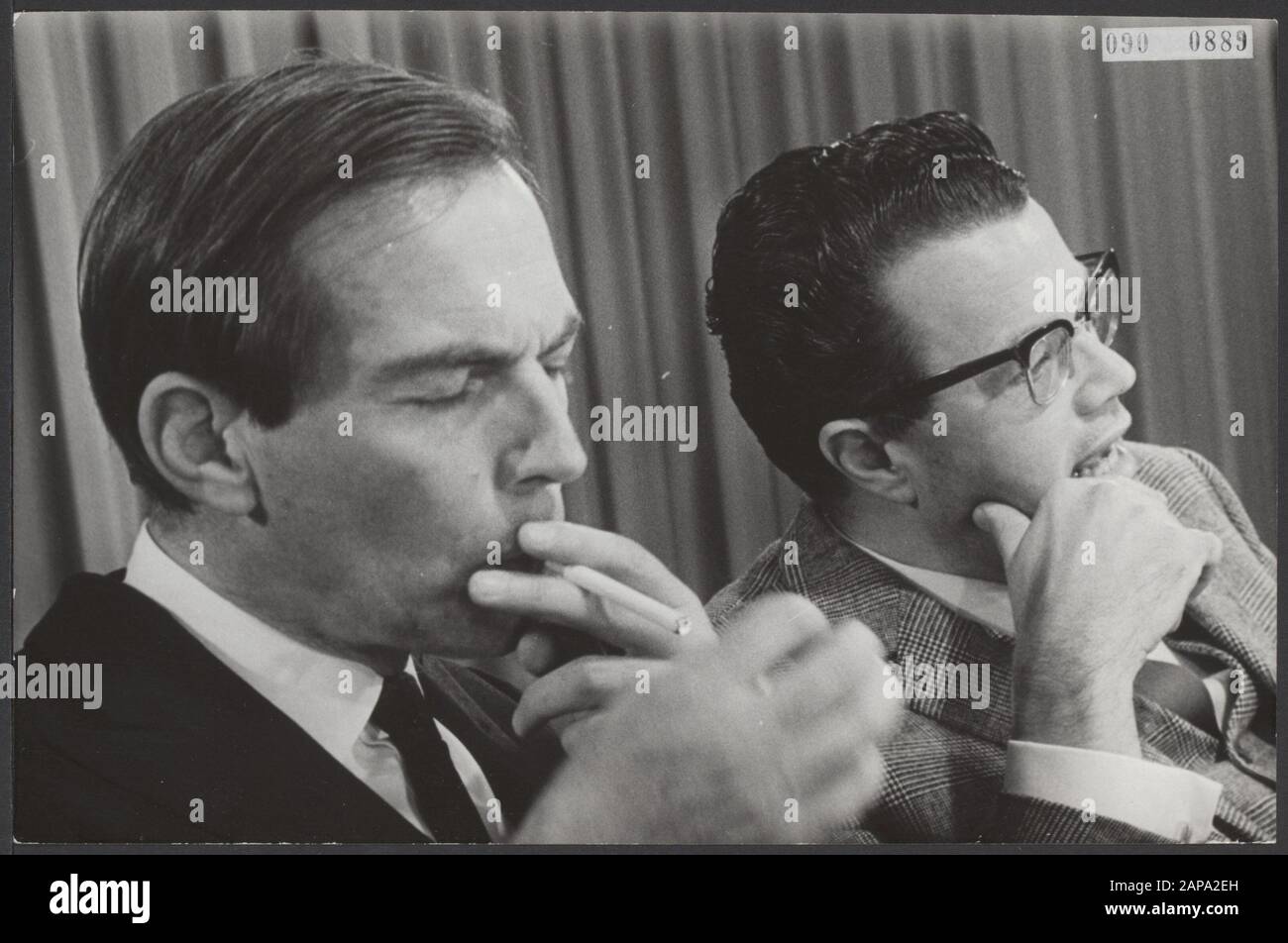 Visite, medici, conferenze stampa, Barnard CH., Glup J.M. Data: 20 agosto 1968 luogo: Noord-Holland, Schiphol Parole Chiave: Medici, visite, conferenze stampa Nome personale: Barnard CH, Handle J.M. Foto Stock