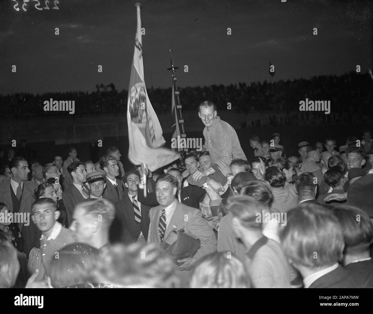 AJAX campione dei Paesi Bassi Data: 5 luglio 1947 Località: Paesi Bassi Parole Chiave: Champion Nome dell'istituzione: AJAX Foto Stock