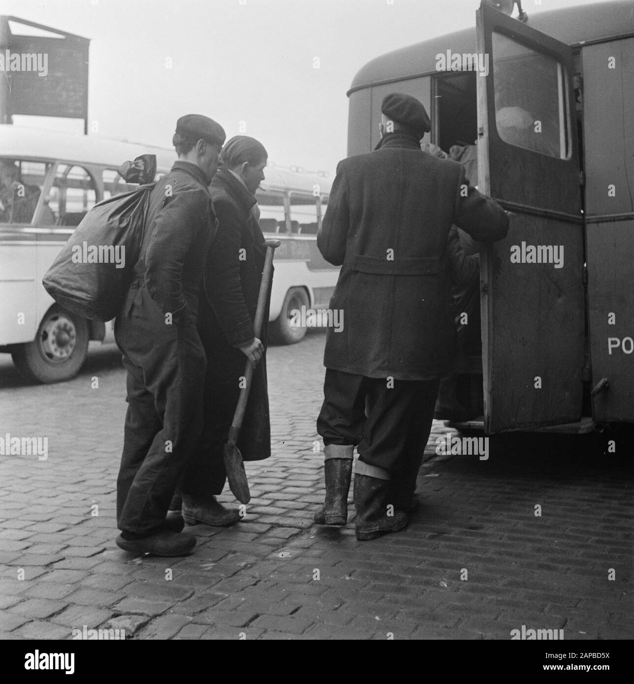 Watersnood 1953 [Proiettori] Descrizione:. 2 Scali Catturati Data: 6 Febbraio 1953 Parole Chiave: Scali Foto Stock