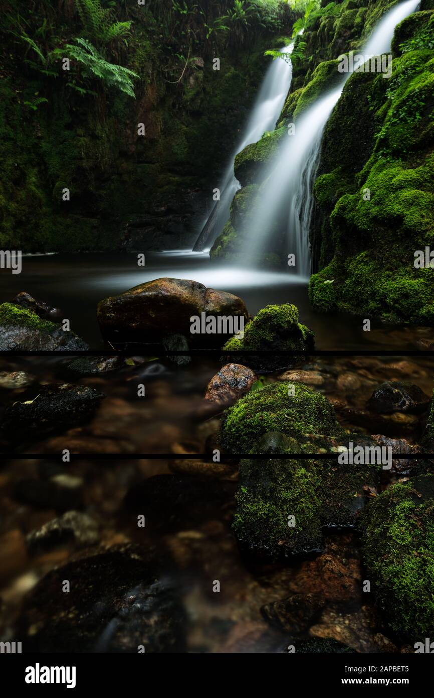 Venford Falls Dartmoor parco nazionale Devon uk Foto Stock