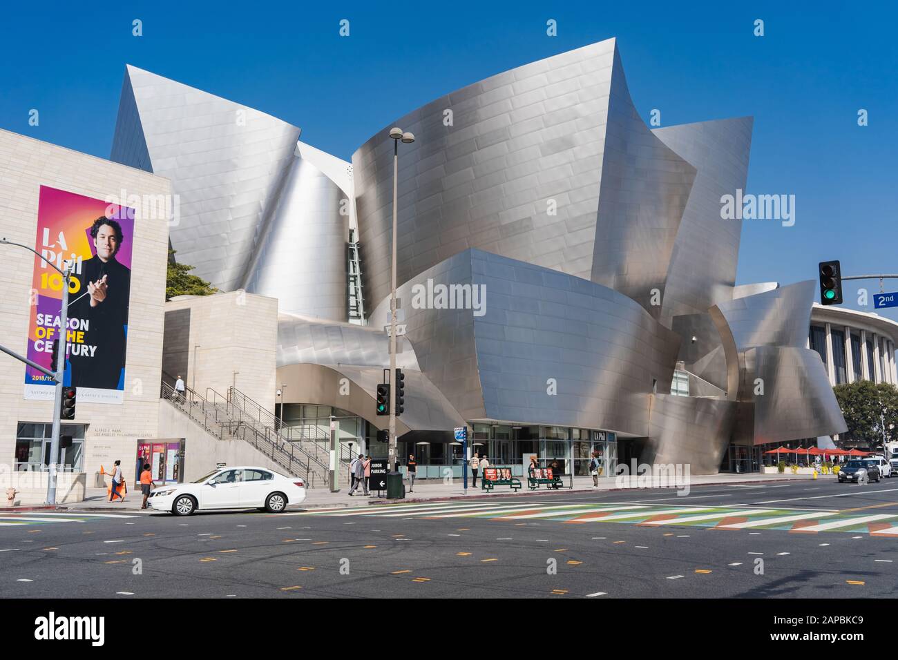 Walt Disney Concert Hall a Los Angeles, California, USA Foto Stock