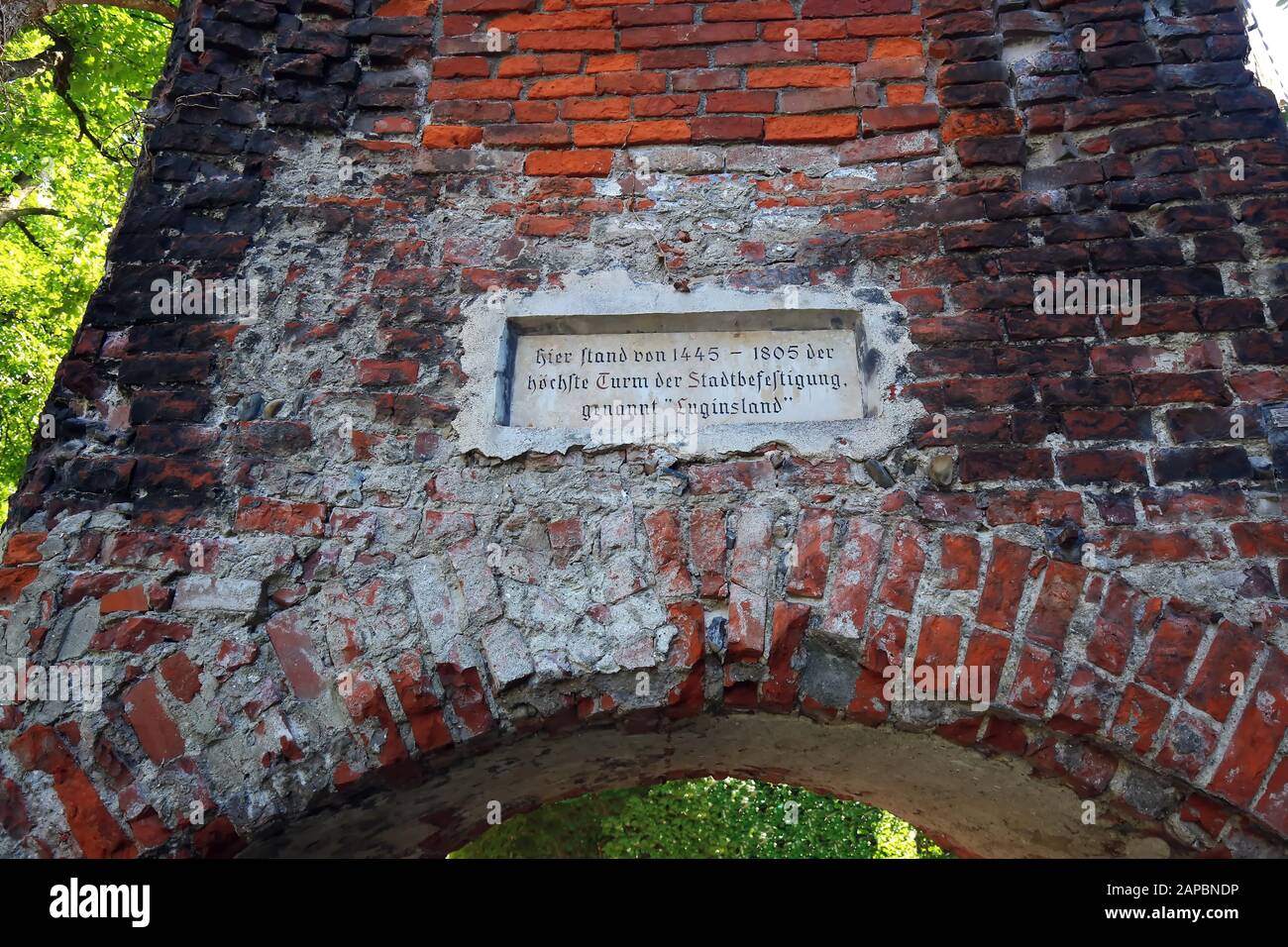 Luginsland Memmingen è una città in Bayern/Germania con molte attrazioni storiche Foto Stock