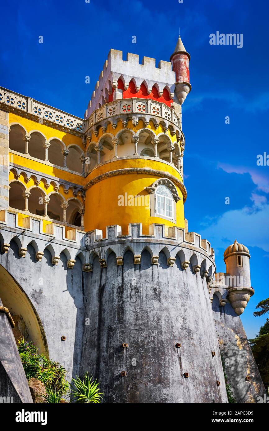Pena Palace, Sintra, Portogallo Foto Stock