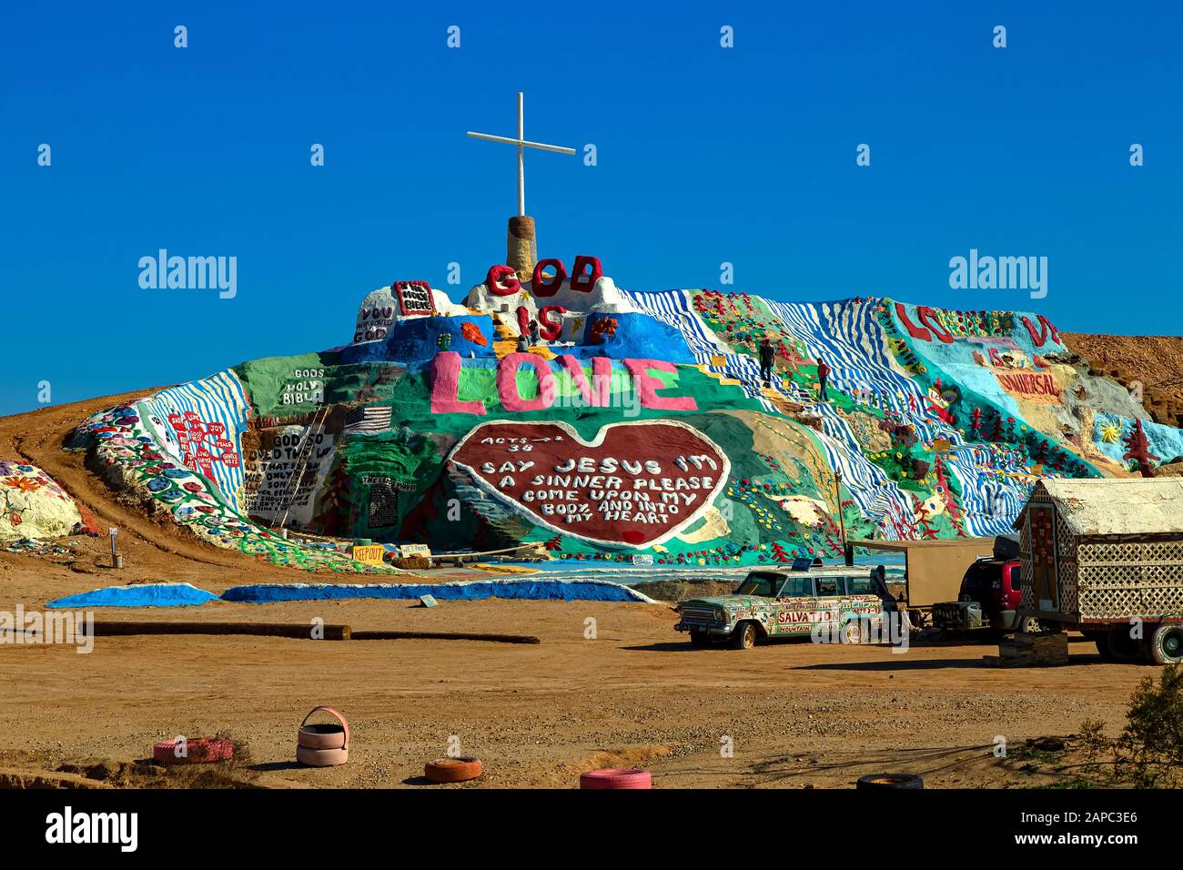 Salvezza Montagna Niland California Stati Uniti. Creato Da Leonard Knight. Foto Stock