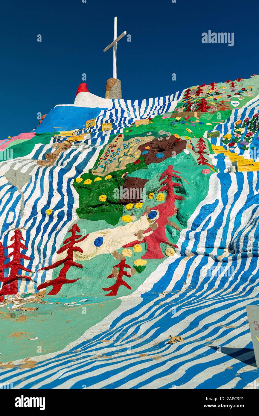 Salvezza Montagna Niland California Stati Uniti. Creato Da Leonard Knight. Foto Stock