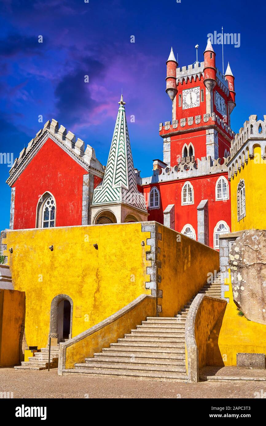 Pena Palace, Sintra, Portogallo Foto Stock
