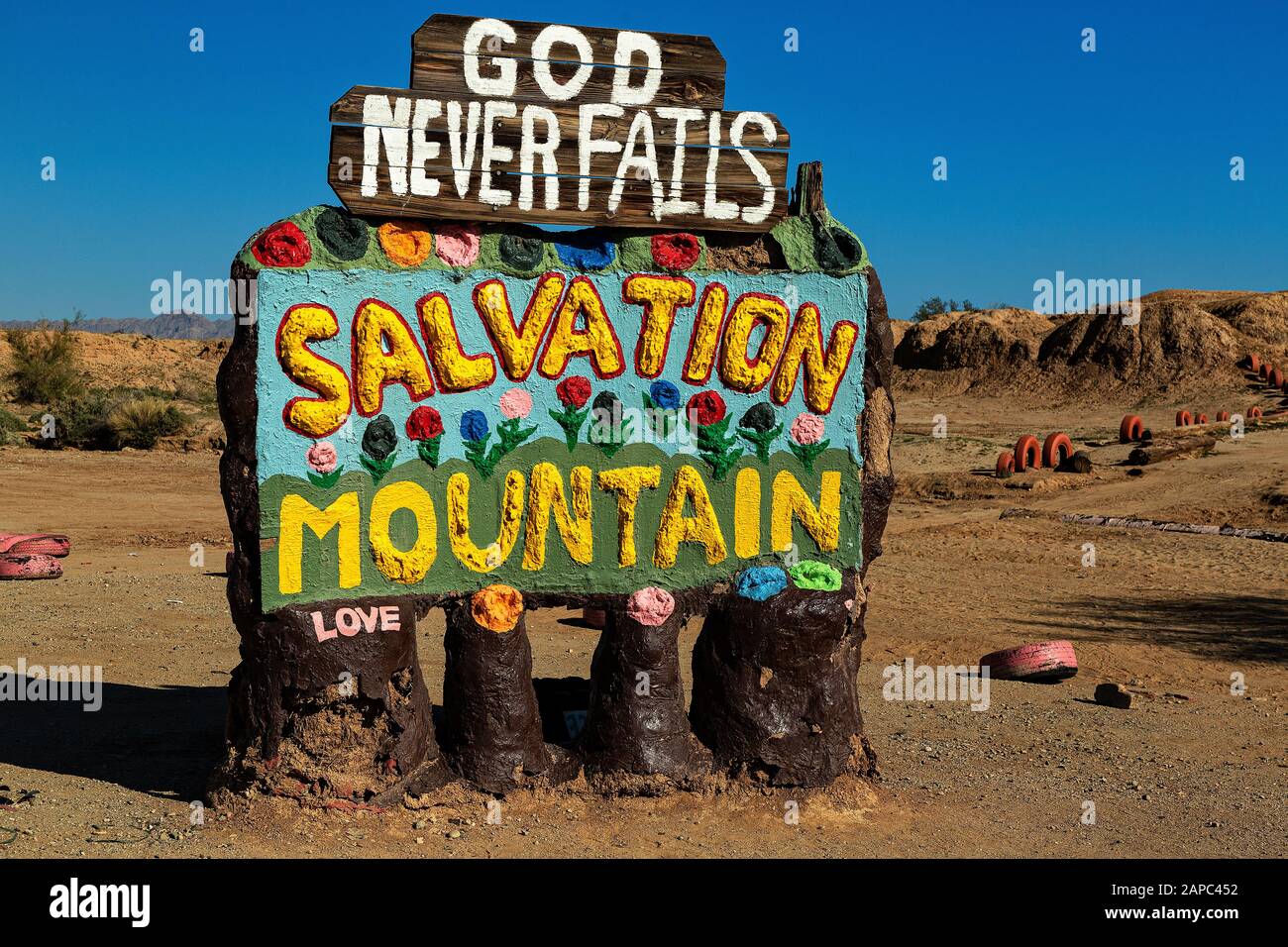 Salvezza Montagna Niland California Stati Uniti. Creato Da Leonard Knight. Foto Stock