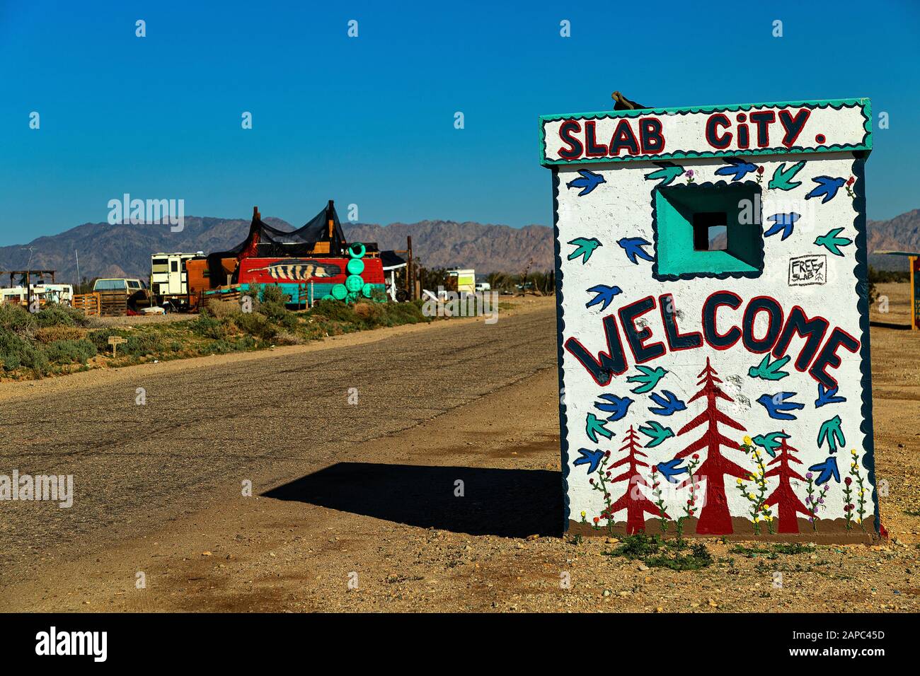 Slab City Imperial County, Niland California Stati Uniti Foto Stock