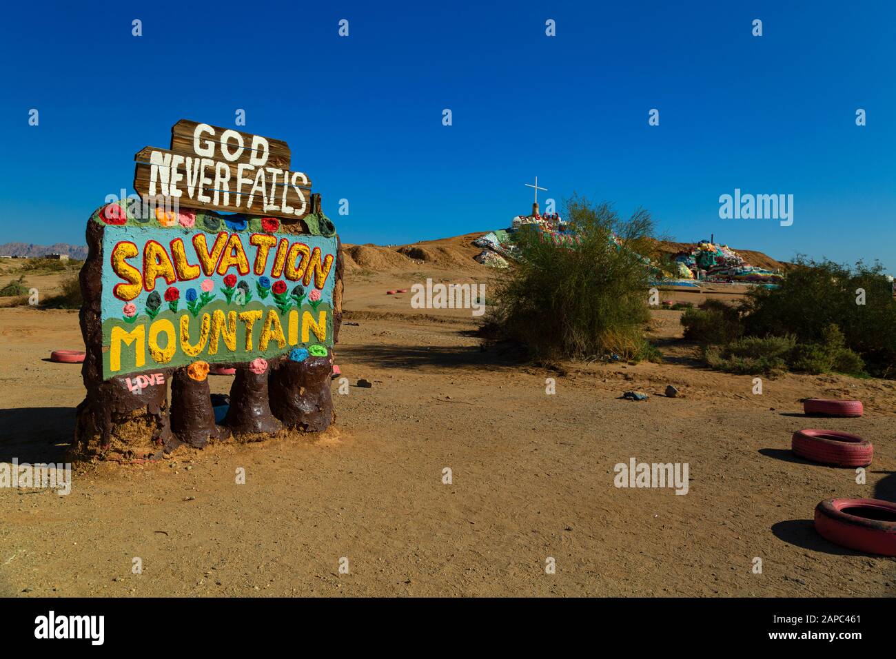 Salvezza Montagna Niland California Stati Uniti. Creato Da Leonard Knight. Foto Stock