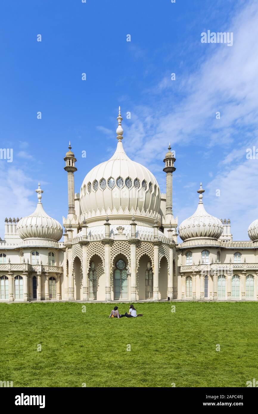 Regno Unito, Inghilterra, Brighton, Brighton Pavilion, il palazzo estivo di George IV Foto Stock