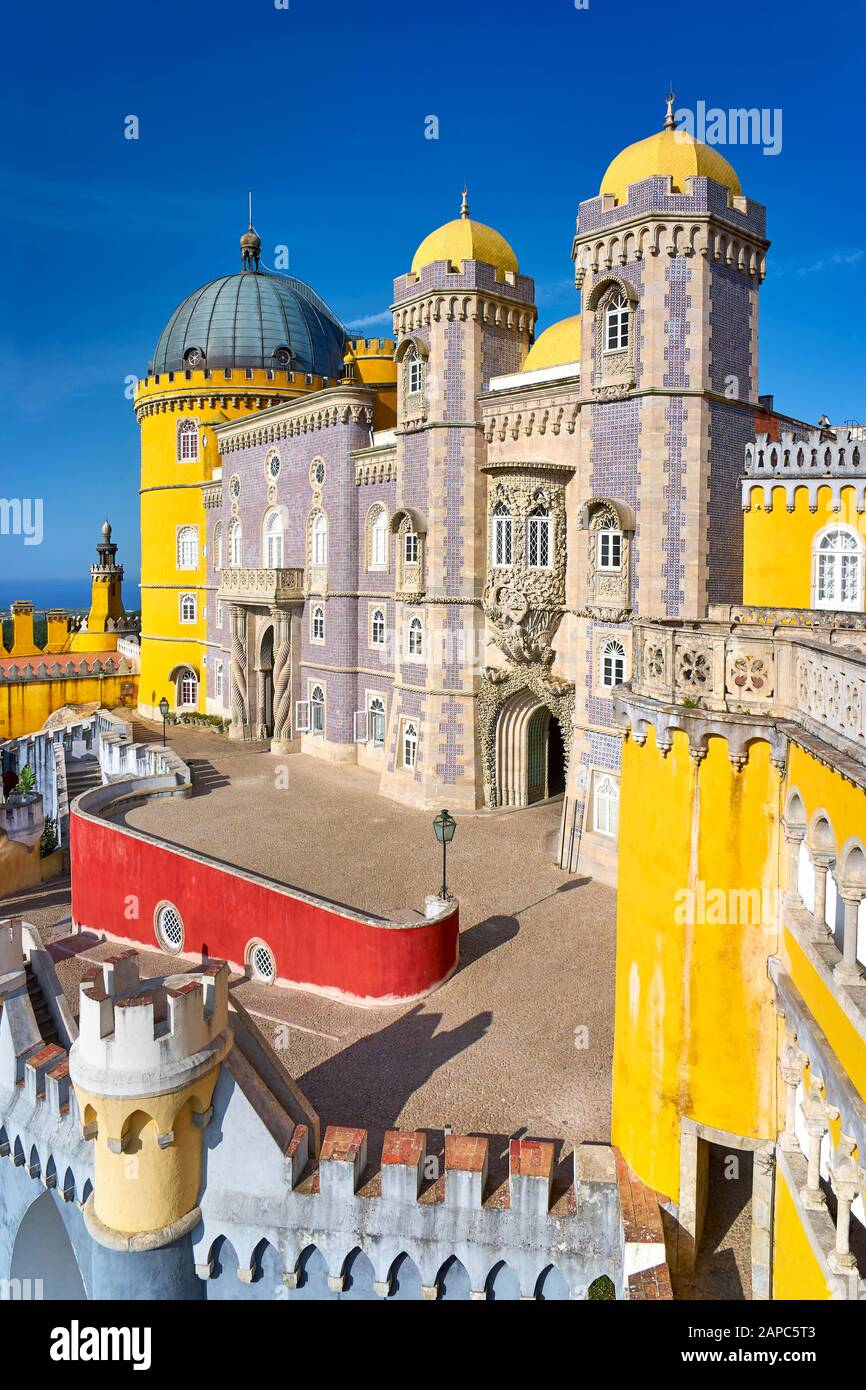 Pena Palace, Sintra, Portogallo Foto Stock