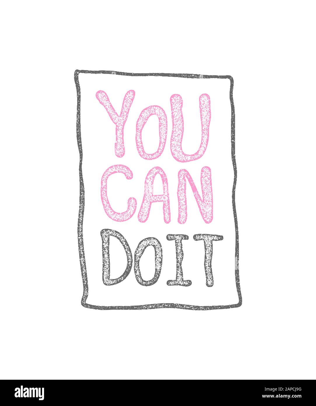 È possibile doodle retro vintage motivazione scritta di testo Illustrazione Vettoriale