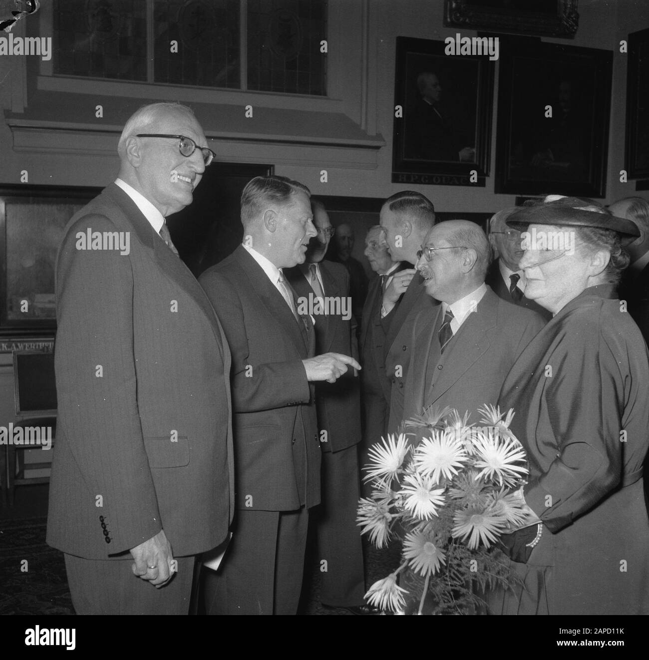 Afscheid Prof. F. de Vries Amsterdam; Foto Stock