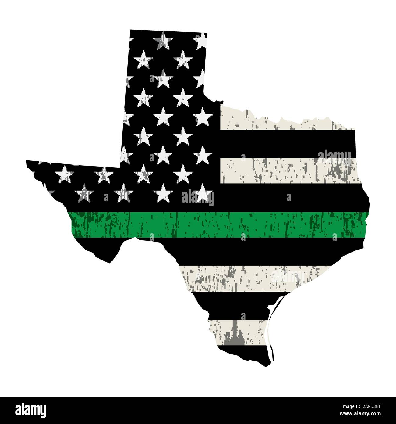Una bandiera americana nella forma del supporto militare dello stato del Texas illustrazione. Vector EPS 10 disponibile. Illustrazione Vettoriale