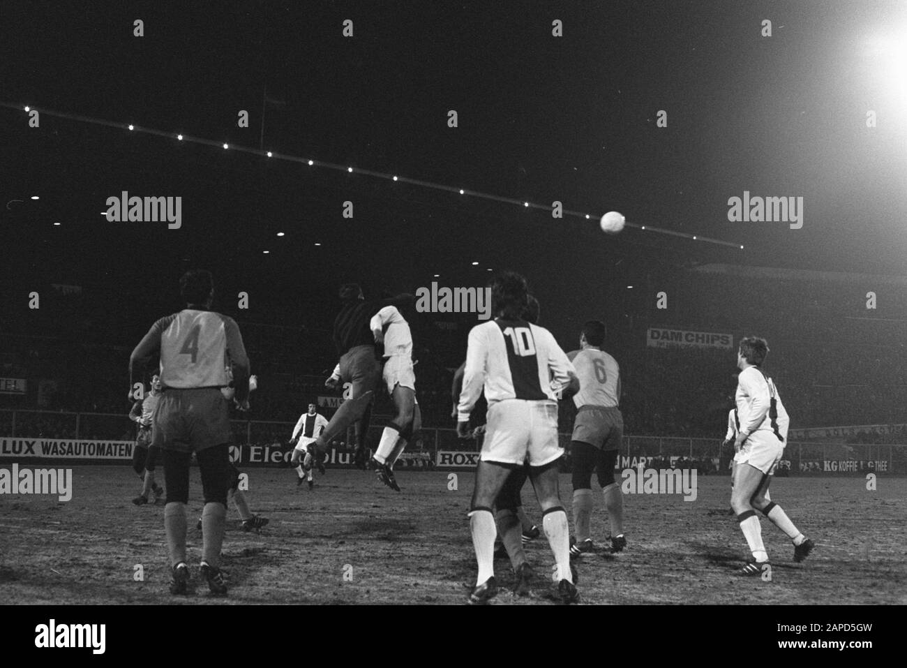 Ajax Contro Carl Zeiss Jena 5-1.Momento Del Gioco Data: 11 Marzo 1970 Luogo: Amsterdam Parole Chiave: Sport, Calcio Foto Stock