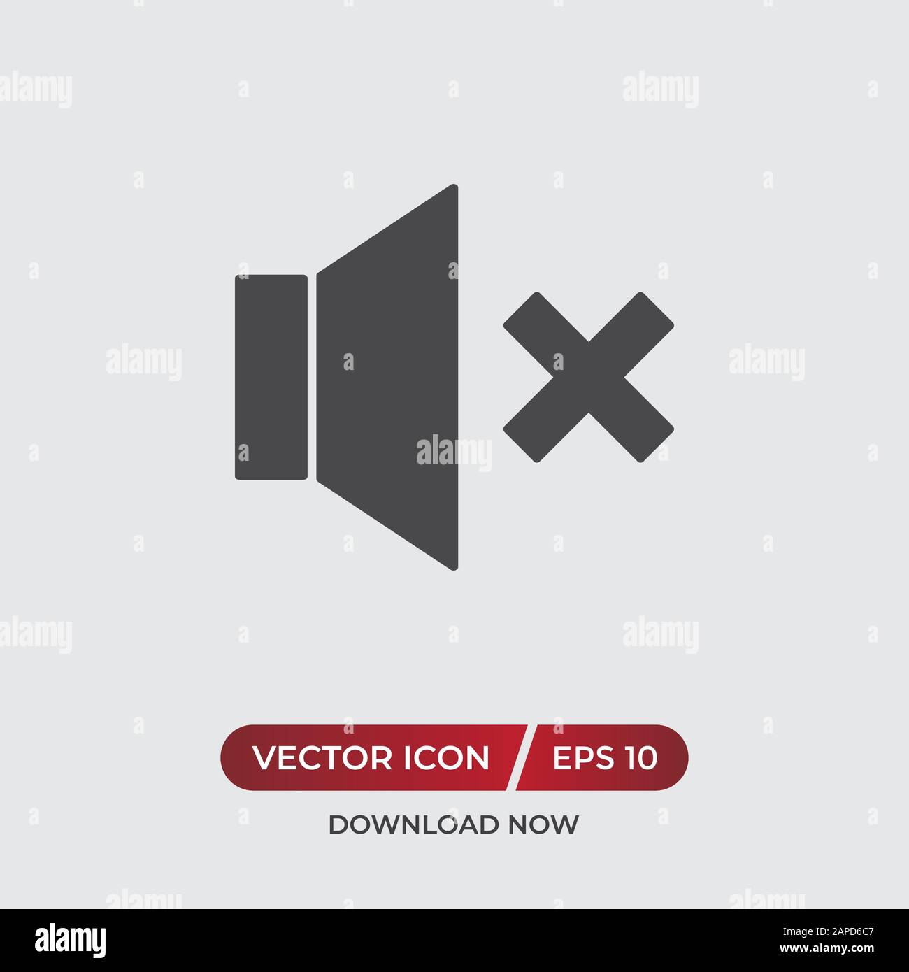 Icona vettoriale audio altoparlante in stile moderno per il sito Web e l'app mobile Illustrazione Vettoriale
