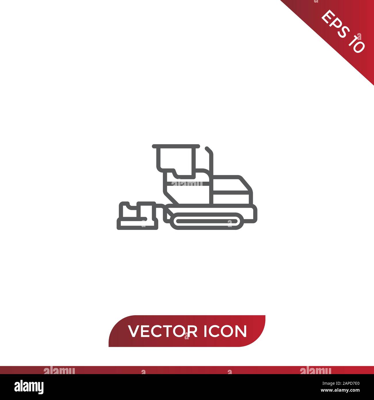 Icona vettore asfaltatrice Illustrazione Vettoriale