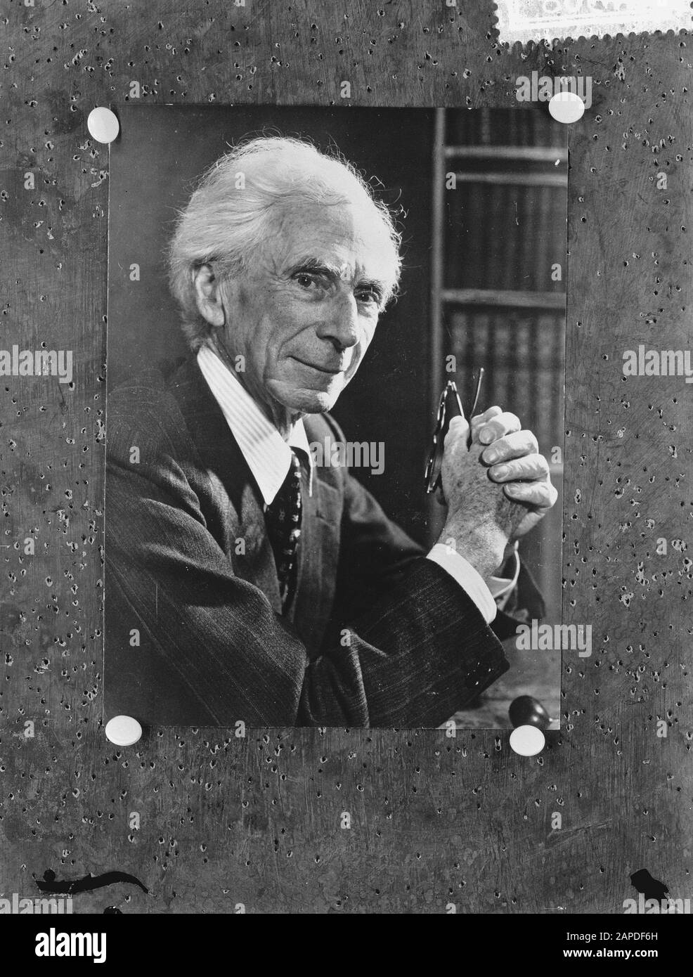 Bertrand Russell Data: 28 Novembre 1957 Foto Stock