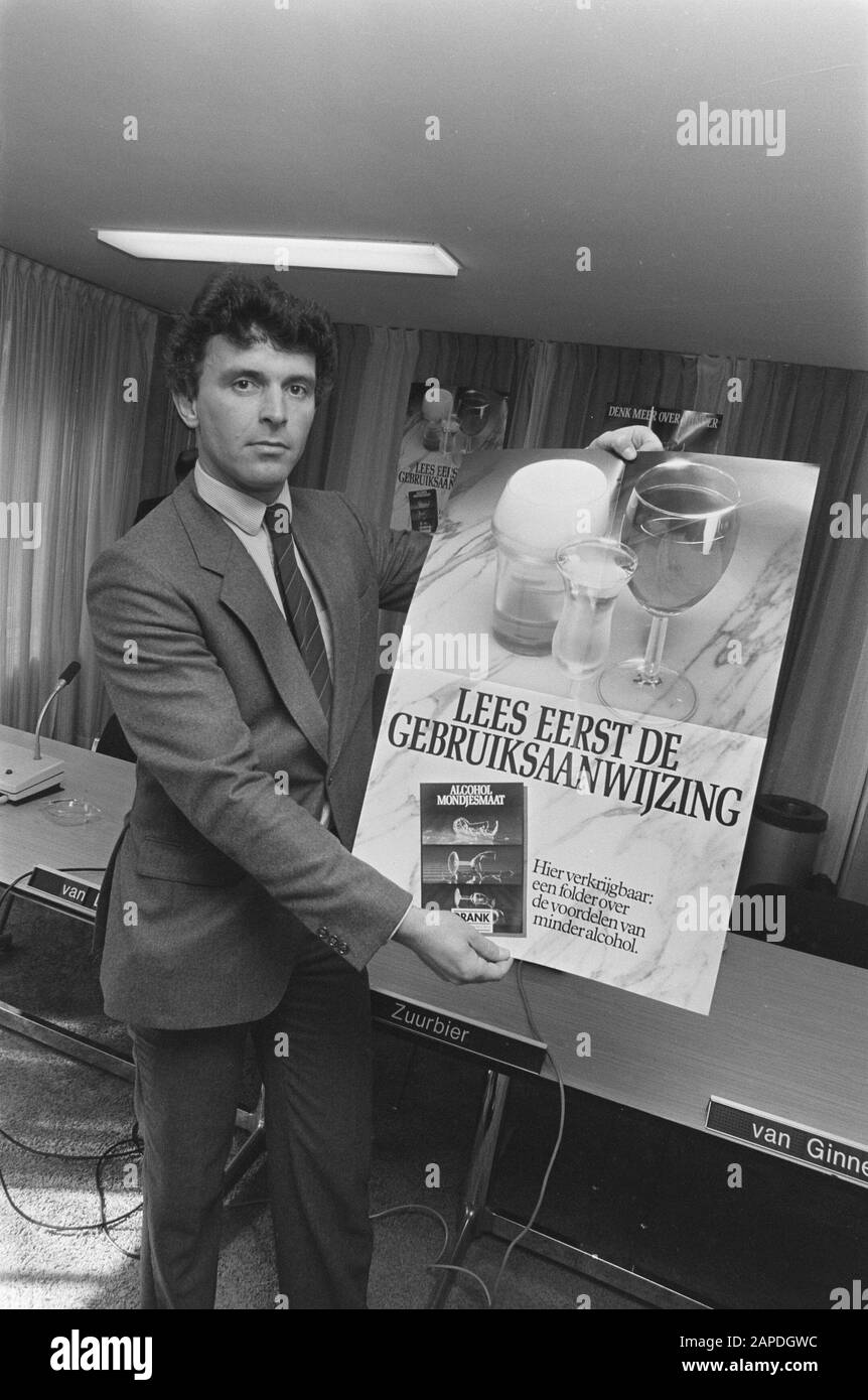 Campagna Di Informazione Sull'Alcol Data: 21 Aprile 1987 Foto Stock