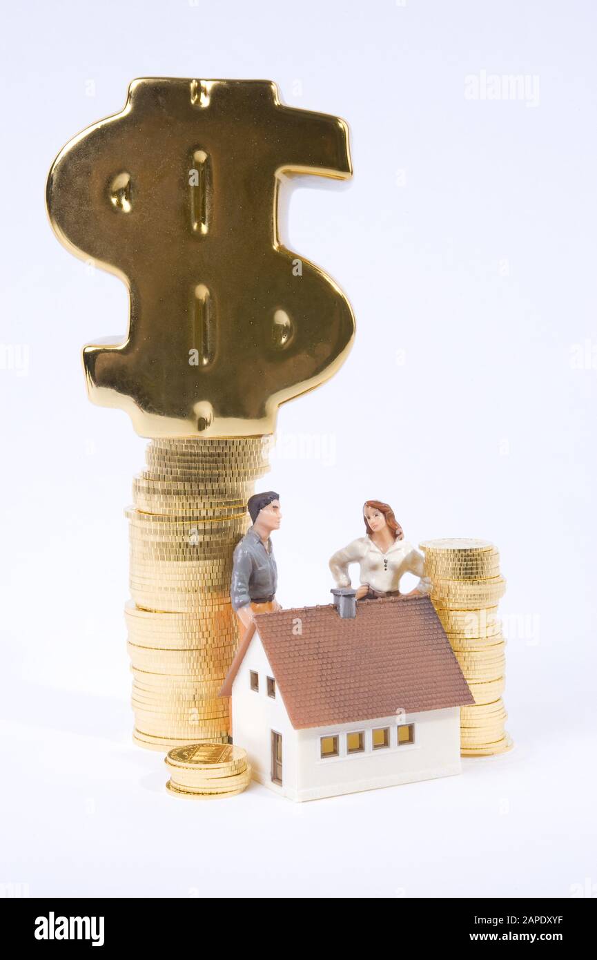 Wohnbaufinanzierung - Finanziamento di immobili Foto Stock