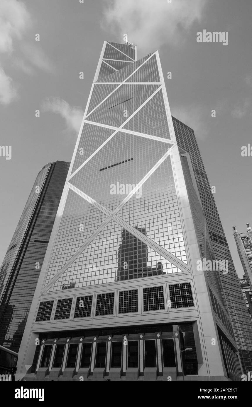 La Bank of China Tower in Hong Kong Foto Stock