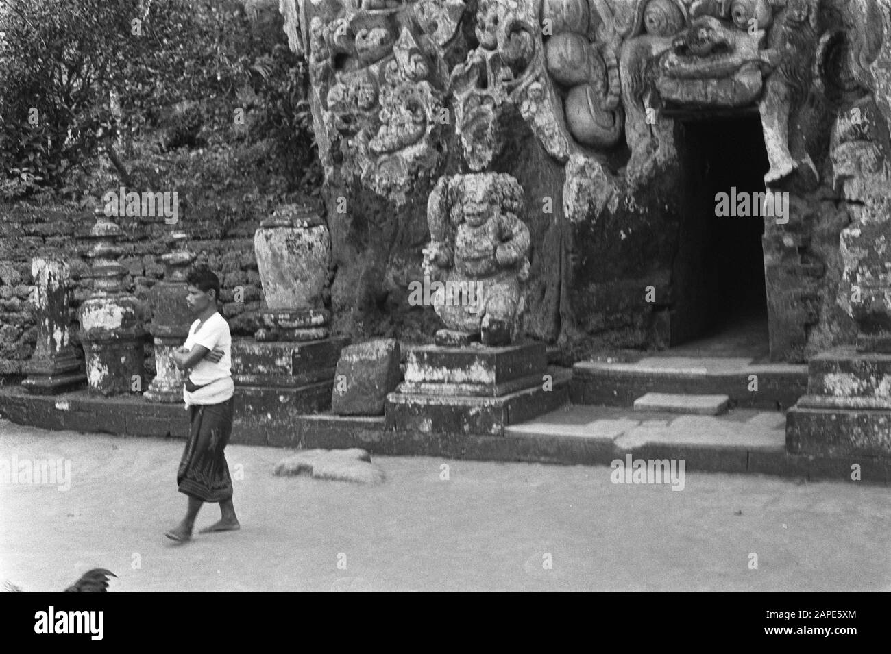 Bali (Indonesia), Goa-Gaja Tempio Data: 9 Settembre 1971 Luogo: Bali, Indonesia, Indonesia Parole Chiave: Templi Foto Stock