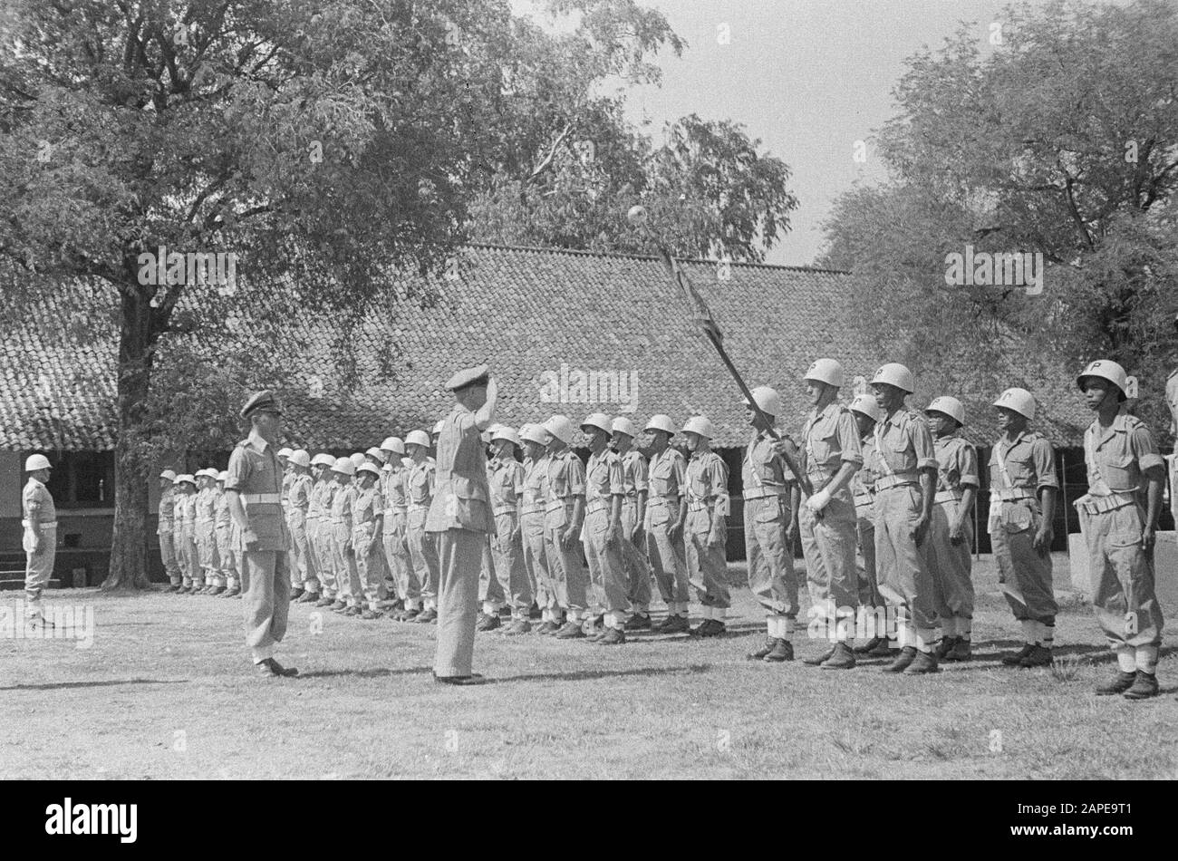 Forza Militare Di Polizia Data: 1946 Luogo: Indonesia, Indie Orientali Olandesi Foto Stock