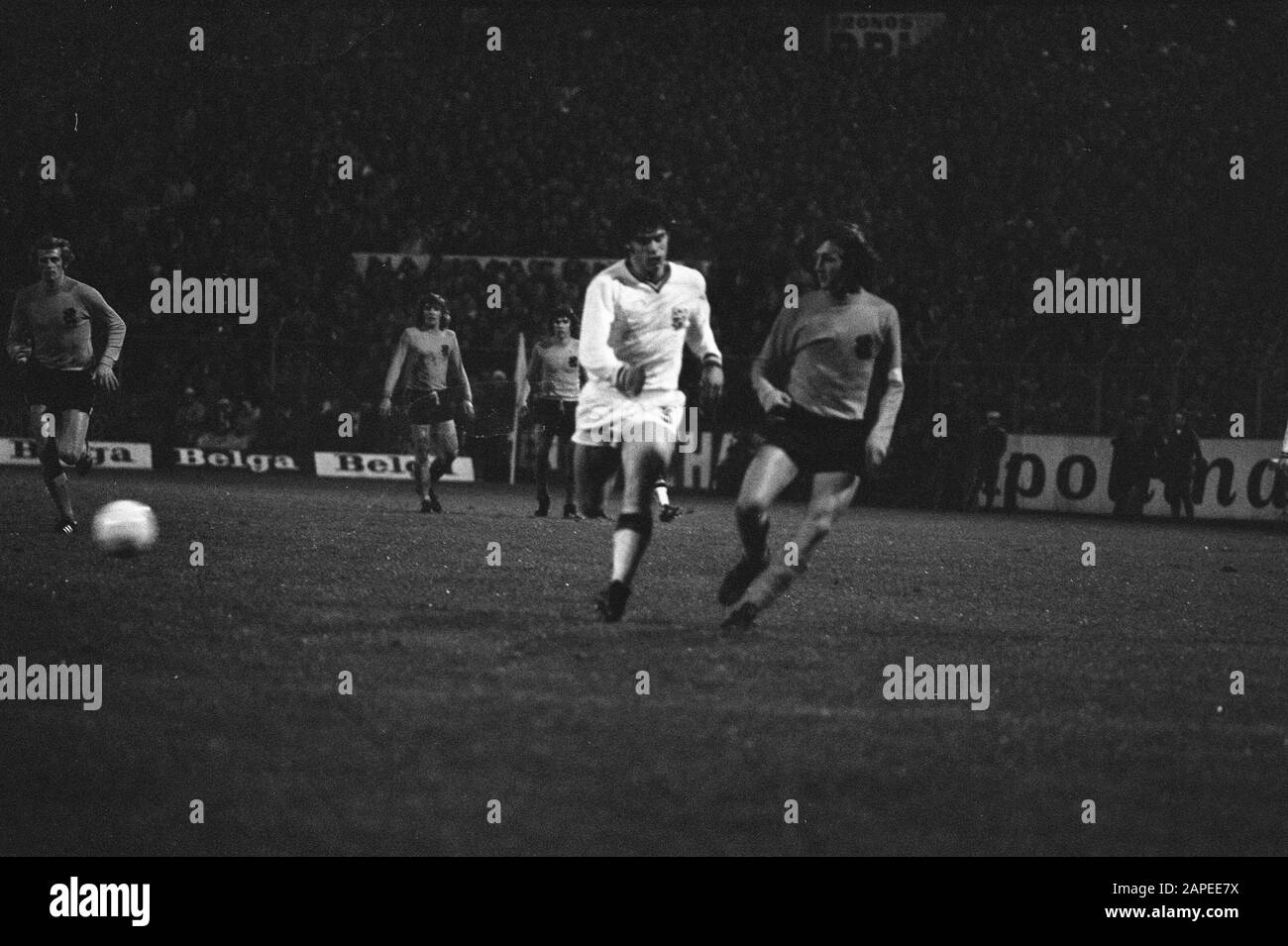 Belgio contro Olanda 0-0, momento del gioco Data: 19 Novembre 1972 Parole Chiave: Sport, calcio Foto Stock