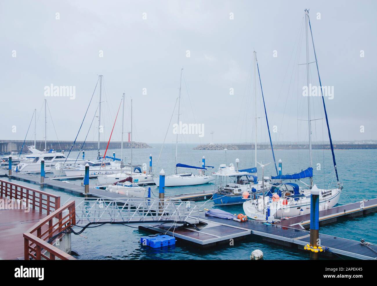 Bellissimo paesaggio dell'isola di Jeju, Corea 040 Foto Stock