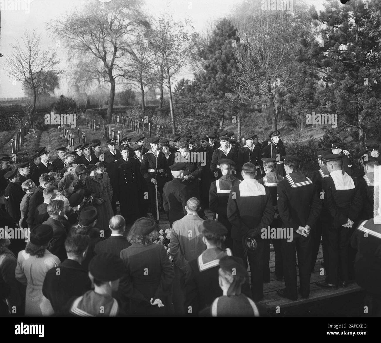 Burial Corporal G C Regers Schiedam Data: 14 Novembre 1949 Luogo: Schiedam, Zuid-Holland Parole Chiave: Funerali Nome Personale: Regers, G.c. Foto Stock