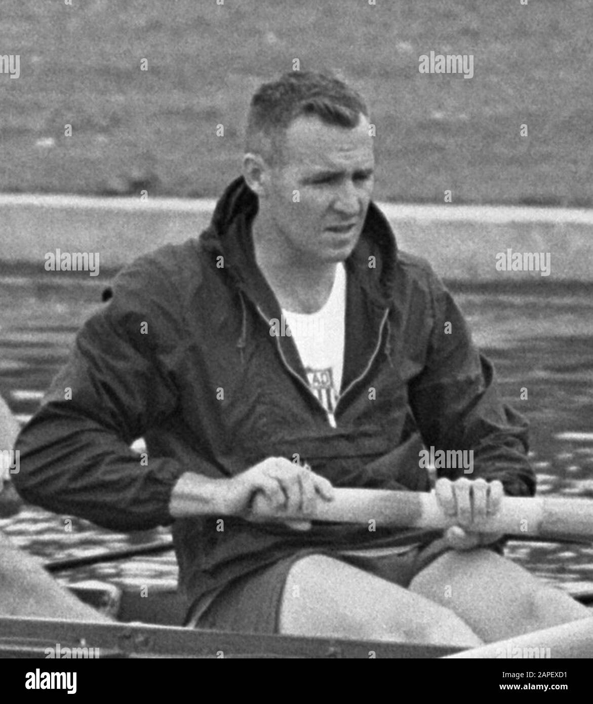 Bill Knecht ai Campionati europei del 1964 [1]; Foto Stock