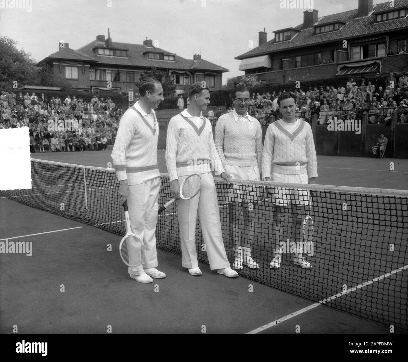 Daviscup Olanda Vs Irlanda Data: 13 Maggio 1951 Parole Chiave: Tennis Foto Stock