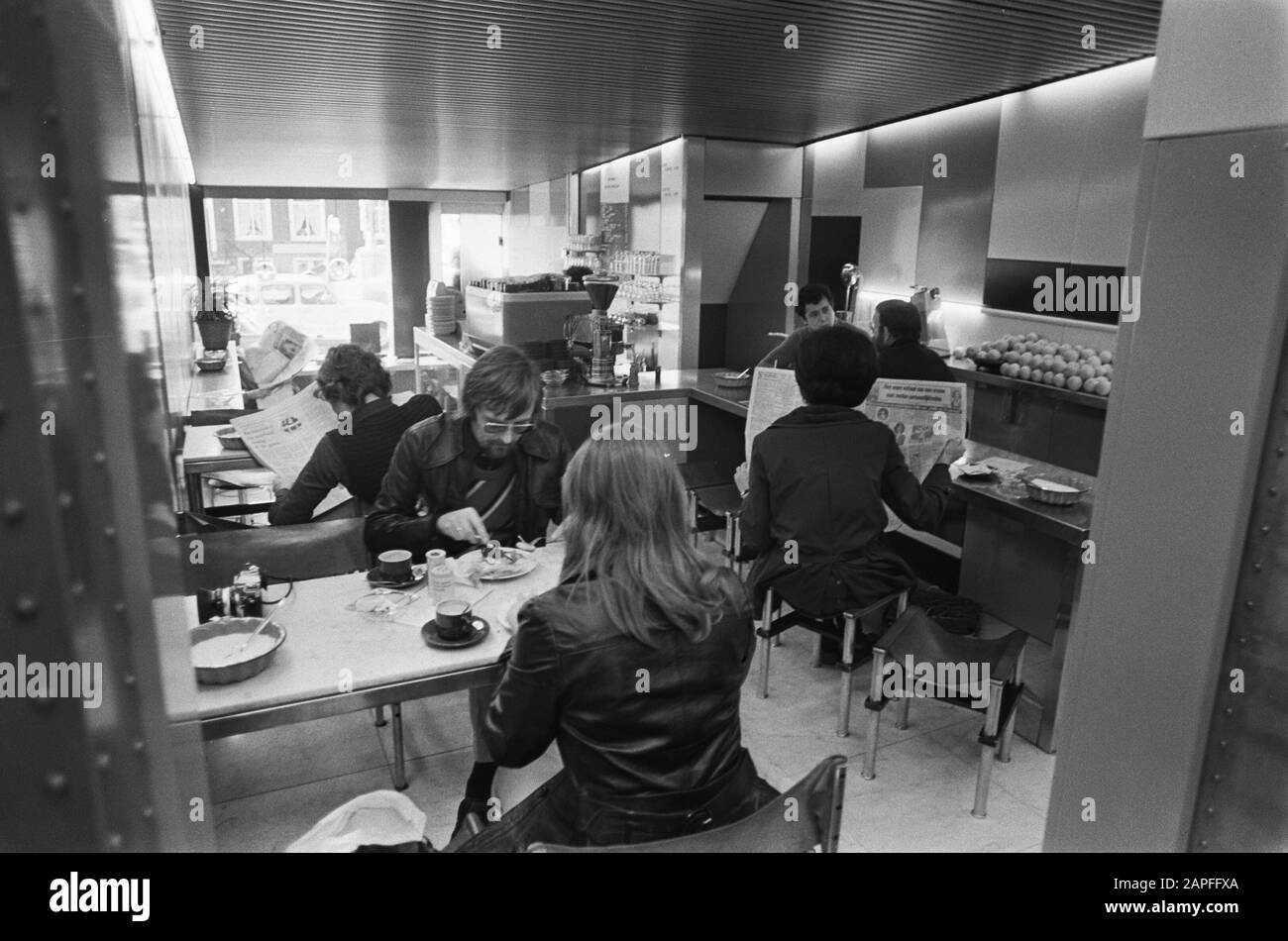 Broodjeswinkel In Amsterdam (Vijzelstraat) Data: 28 Ottobre 1974 Località: Amsterdam, Noord-Holland Parole Chiave: Negozi Foto Stock