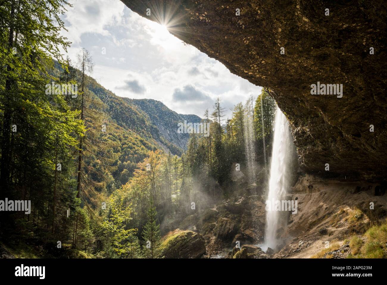 Cascata Pericnik, Parco Nazionale Del Triglav, Alta Carniola, Slovenia Foto Stock