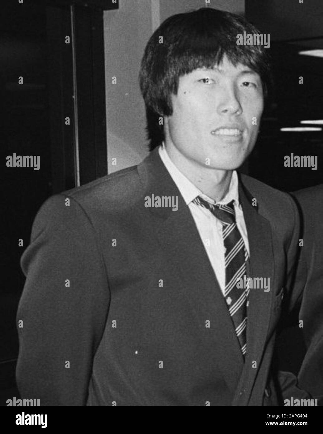 Cha Bum Kun nei Paesi Bassi per la partita tra Feyenoord ed Eintracht Francoforte; Foto Stock