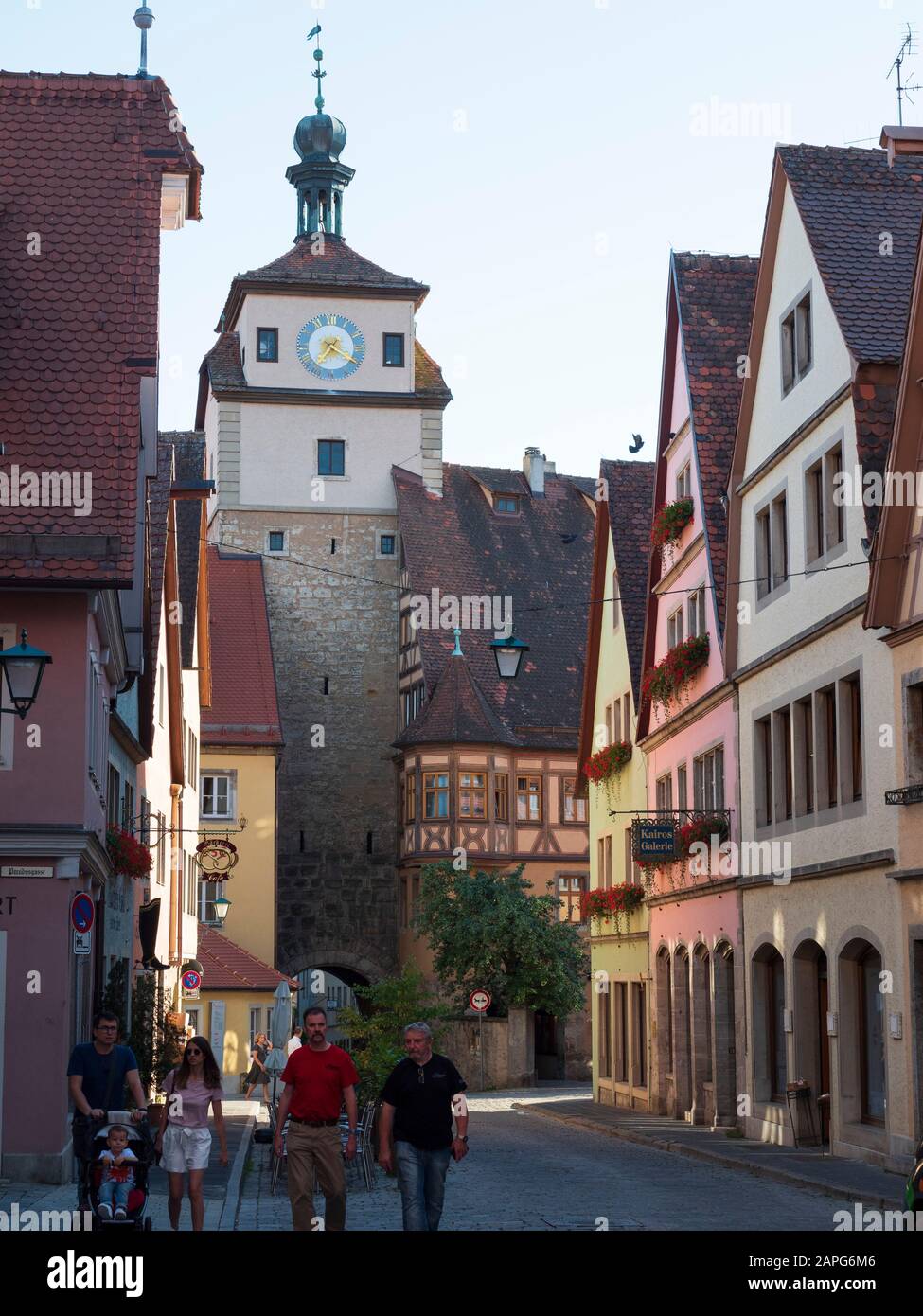 Altstadt, Rothenburg ob der Tauber, Mittelfranken, Franken, Bayern, Deutschland | città vecchia di Rothenburg ob der Tauber, Franconia, Baviera, Germania Foto Stock