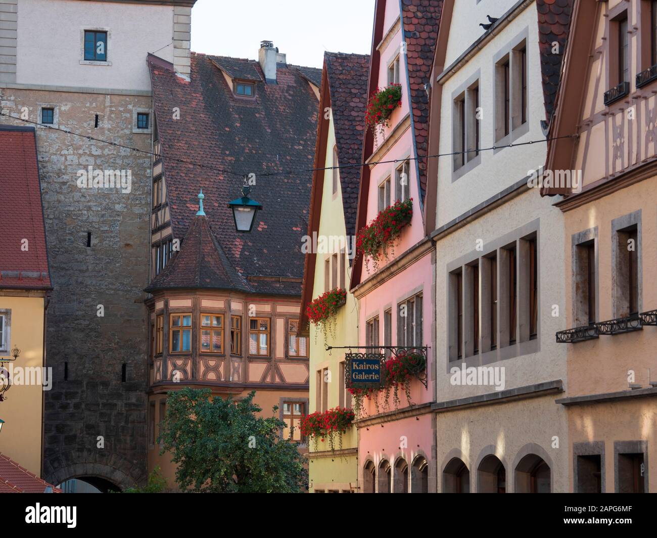 Altstadt, Rothenburg ob der Tauber, Mittelfranken, Franken, Bayern, Deutschland | città vecchia di Rothenburg ob der Tauber, Franconia, Baviera, Germania Foto Stock