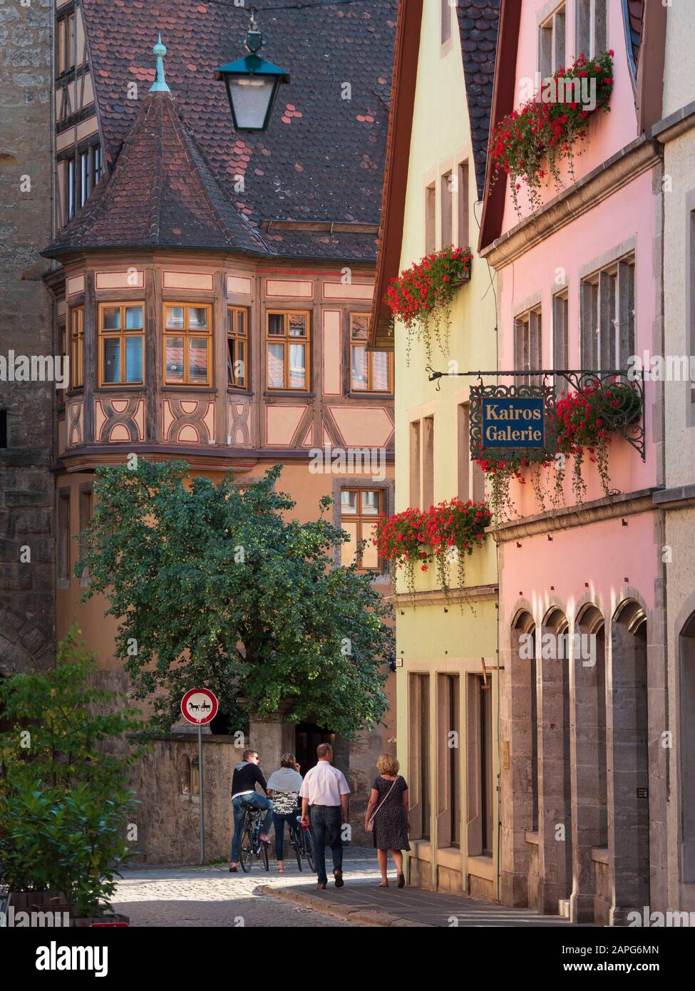 Altstadt, Rothenburg ob der Tauber, Mittelfranken, Franken, Bayern, Deutschland | città vecchia di Rothenburg ob der Tauber, Franconia, Baviera, Germania Foto Stock