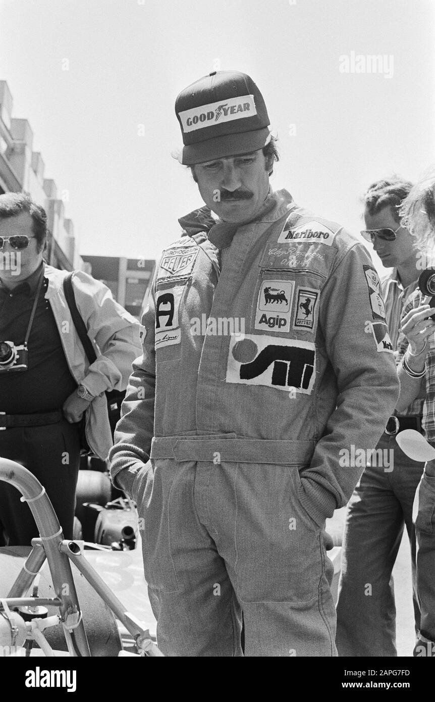 Formazione Gran Premio a Zandvoort; Clay Regazzoni durante la formazione; Foto Stock