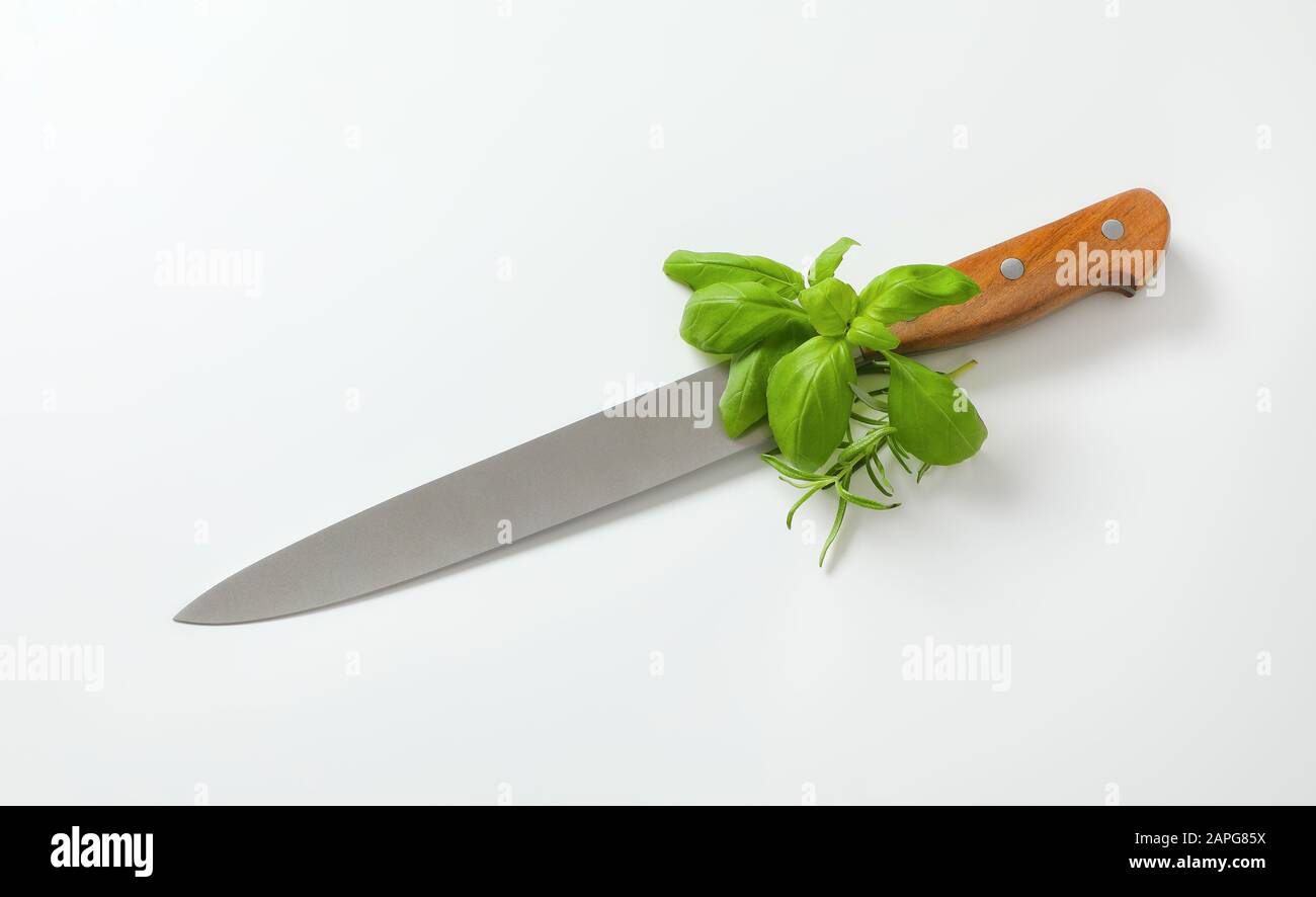 Coltello da cucina - coltello da cucina a punta affilata multiuso Foto Stock