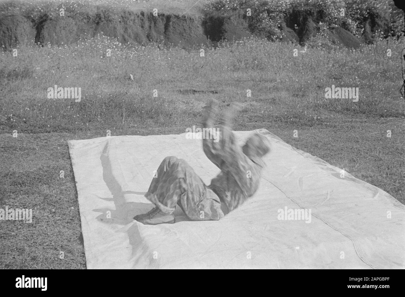 Sport Exercises Depot Special Troops Descrizione: Collezione Photo Collection Service For Army Contatti Indonesia, Numero Di Fotoni 241-1-3 Data: 1947/06/01 Luogo: Indonesia, Olandese- India Foto Stock