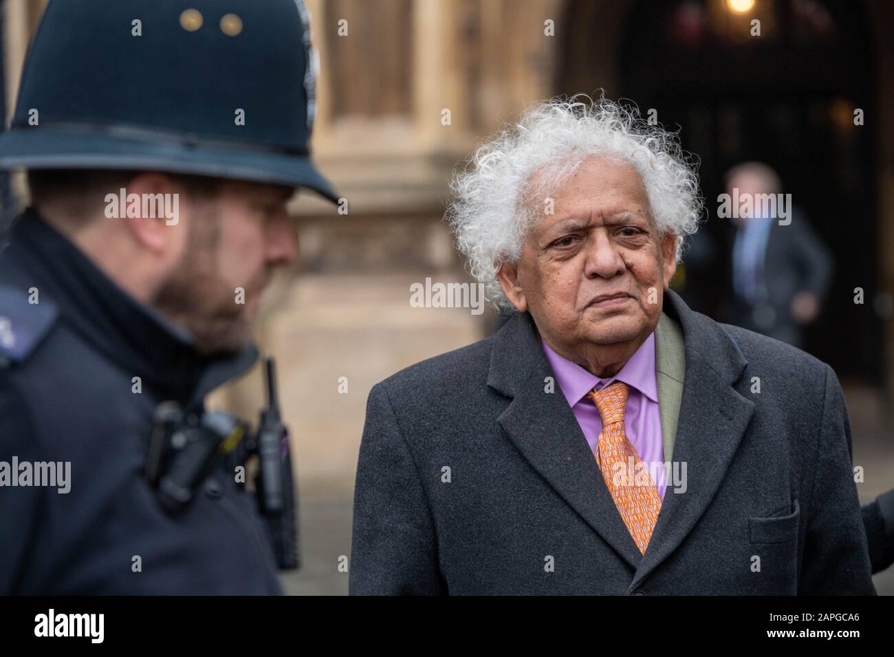 Londra 22nd Gen. 2020 Meghnad Desai, Baron Desai, Lascia La Camera Dei Lord Credit: Ian Davidson/Alamy Live News Foto Stock