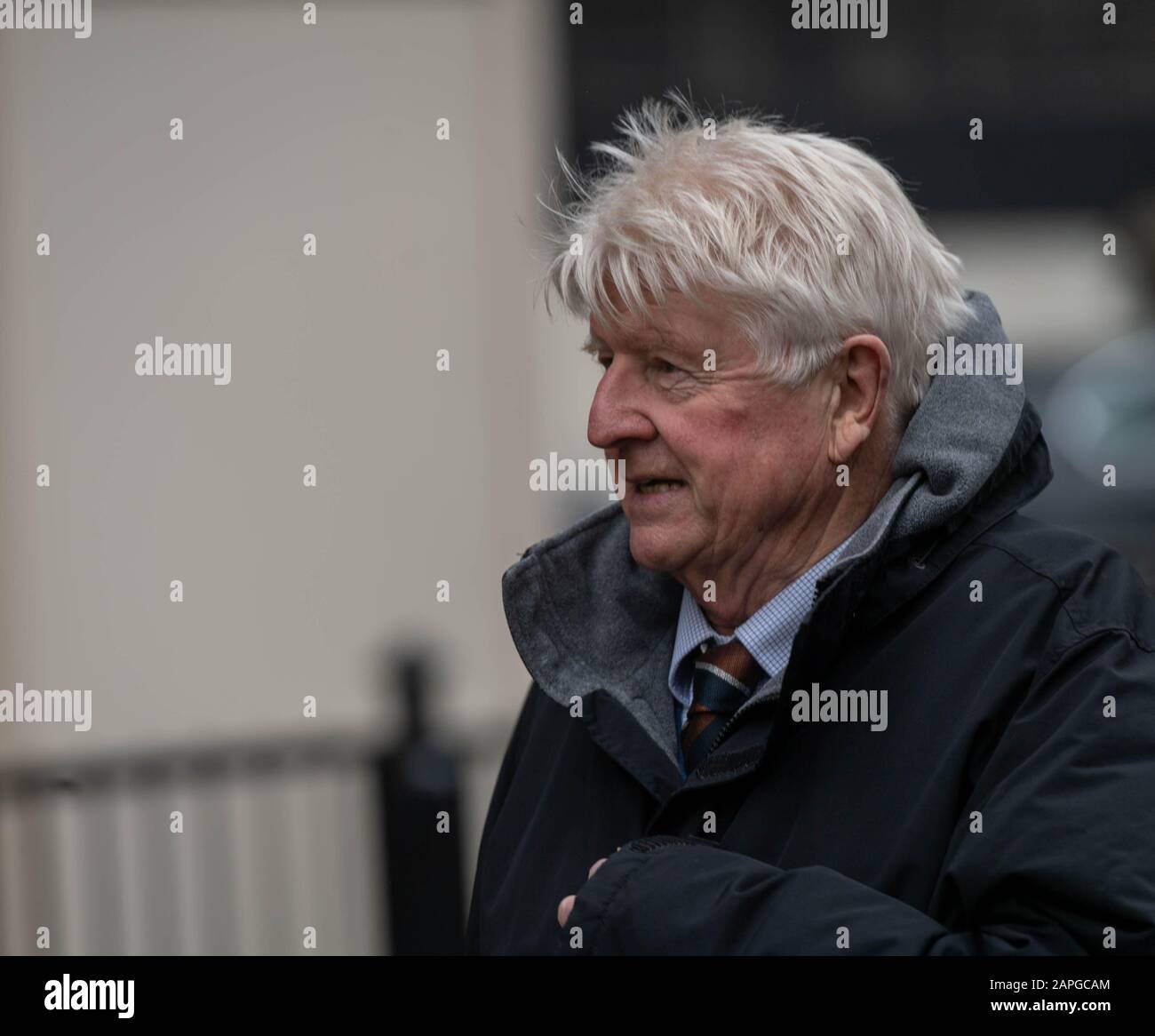 Londra 22nd Gen. 2020 Stanley Johnson padre di Boris Johnson, il primo Ministro arriva alla casa dei comuni per i primi ministri tempo delle interrogazioni Credit: Ian Davidson/Alamy Live News Foto Stock